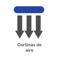 cortinas de aire industriales bluecor